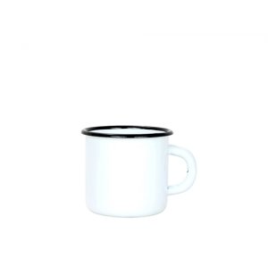 Smaltovaný hrnek 7cm/ 0,25l bílý, vyrobeno pro BELIS/SFINX
