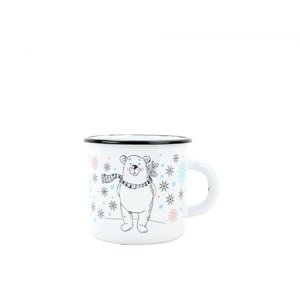 BELIS/SFINX Smaltovaný hrnek DĚTSKÝ 8cm/ 0,35l méďa