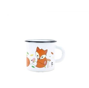 BELIS/SFINX Smaltovaný hrnek DĚTSKÝ 8cm/ 0,35l lištička