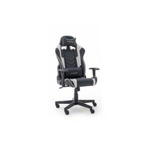 Dxracer HERNÍ ŽIDLE, vzhled kůže, černá, bílá