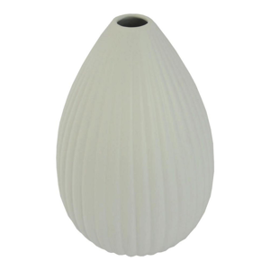VÁZA, keramika, 36 cm - bílá