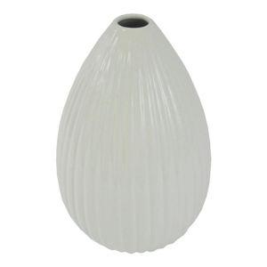 VÁZA, keramika, 36 cm - bílá