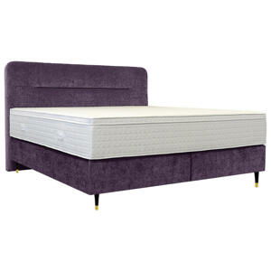 Elegando POSTEL BOXSPRING, 200/210 cm, dřevo, textil, fialová