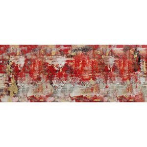 Monee OLEJOMALBA, abstraktní, 180/70 cm - žlutá, červená, černá, bílá