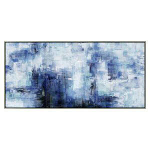 Monee UMĚLECKÝ TISK, abstraktní, 150/70 cm - modrá