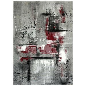 Boxxx TKANÝ KOBEREC, 160/230 cm, šedá, červená - šedá, červená