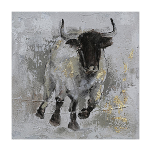Monee OLEJOMALBA, zvířata, 55/55 cm, - šedá, černá, barvy zlata, béžová