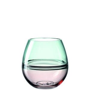 Leonardo VÁZA, sklo, 17,00 cm - růžová, tyrkysová