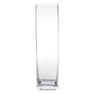 VÁZA, sklo, 40 cm - čiré