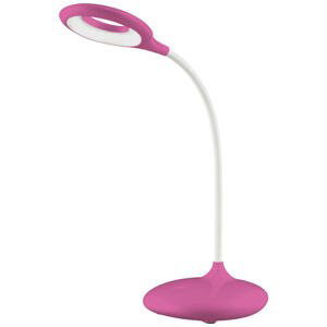 Xora LED LAMPA NA PSACÍ STŮL, dotykový stmívač, 41 cm - pink