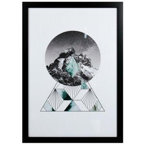 Monee UMĚLECKÝ TISK, krajina & příroda, 50/70 cm - zelená, černá, bílá