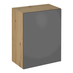 Horní skříňka, dub artisan/šedý mat, levá, LANGEN G60