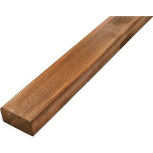 Latě na lavičku dřevěné, smrk, barvené - odstín ořech 35x70x1950, kvalita AB