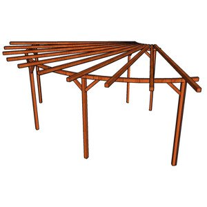 Pergola Linda 11 stojky 9 x 9 cm