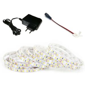 ECOLIGHT LED pásek - SMD 2835 - 1m - 120LED/m - 9,6W/m - teplá bílá - SADA ZDROJ + KONEKTOR