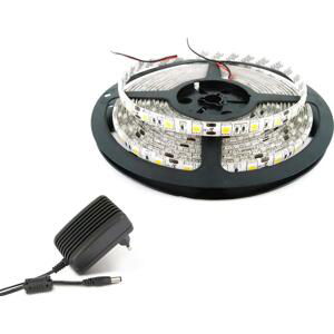 ECOLIGHT LED pásek - SMD 2835 - 2,5m - 60LED/m - 12W - neutrální bílá - IP20 - zdroj SADA