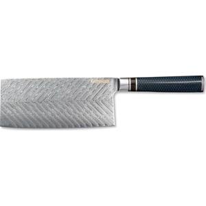 KATFINGER | Damaškový nůž Čínský kuchařský TAO 7" (17,8cm) | Resin | KF310