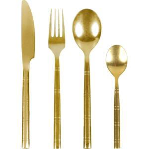 CÔTÉ TABLE Sada příborů Dore Vintage Gold - set 4 ks, zlatá barva, kov