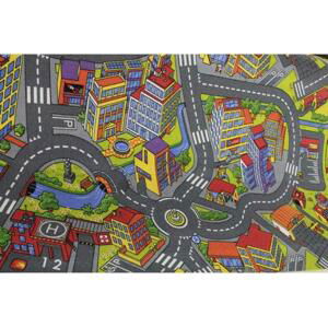 Metrážový dětský koberec Smart City 97