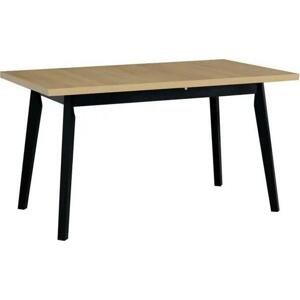Rozkládací stůl Harry 80 x 140/180 V, Barva dřeva: dub grandson - L, Barvy nožiček: černá
