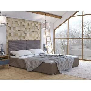 Čalouněná postel do ložnice Szymi, Rozměr postele: 160 x 200 cm, Rošt: láťkový, Potah:: Puerto 25 + Galahad 1540