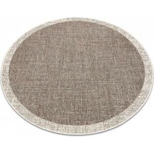 Kusový koberec Sindy béžový kruh 120cm