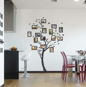 INSPIO Samolepka na zdi ve vlastní barvě - Strom s fotkami 10x15cm