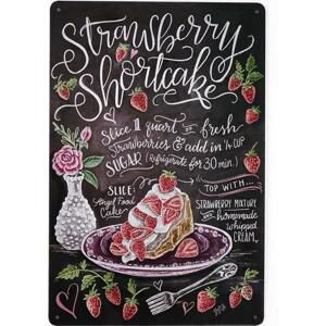 Kovová cedule Strawberry Shortcake
