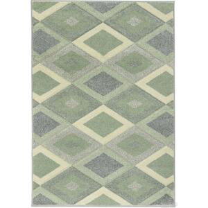 Koberce Breno Kusový koberec PORTLAND 1505/RT4H, Zelená, Vícebarevné, 120 x 170 cm