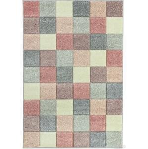 Koberce Breno Kusový koberec PORTLAND 1923/RT41, Růžová, Vícebarevné, 120 x 170 cm