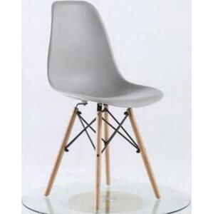 Jídelní židle BASIC světle šedé 4 ks - skandinávský styl