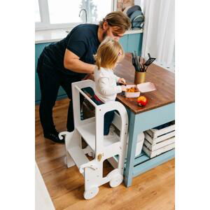 Učící věž 2v1 Trolley by Toddler in Family bílá