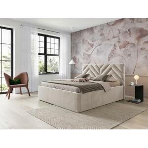 Čalouněná postel s úložným prostorem Mangalori, Rozměr postele: 180x200, Potah: Fresh 01