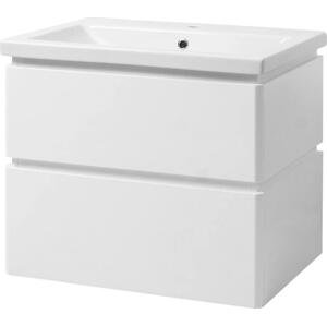 Kingsbath Lion Komo II 70 White koupelnová skříňka s umyvadlem