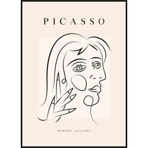Pablo Picasso - Dáma A4 (21 x 29,7 cm)