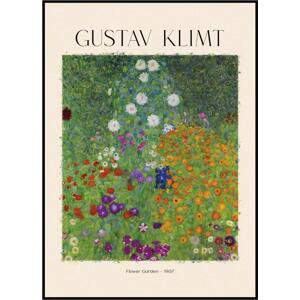 Gustav Klimt - Květinová zahrada A4 (21 x 29,7 cm)