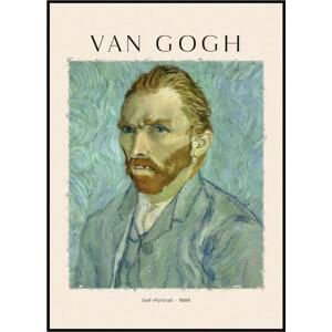 Vincent van Gogh - Autoportrét 1889 A4 (21 x 29,7 cm)