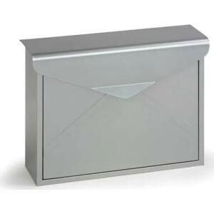 Poštovní schránka, 360 x 100 x 290 mm, stříbrná