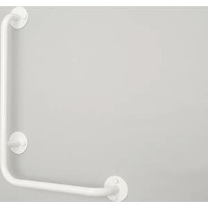 lomené madlo sprchové invalidní PRAVÉ BÍLÉ PREMIUM domadlo šířka x výška: 40 x 80 cm, Průměr: 25 mm