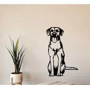 dřevo života Dřevěná dekorace psa Ridgeback Rozměry (cm): 19x30, Barevný vzor: Černá