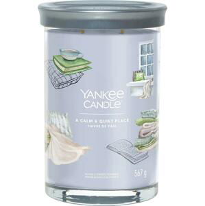 Yankee Candle vonná svíčka Signature Tumbler ve skle velká Calm & Quiet place 567g