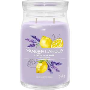 Yankee Candle vonná svíčka Signature ve skle velká Lemon Lavender 567 g