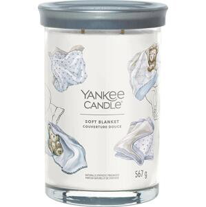 Yankee Candle vonná svíčka Signature Tumbler ve skle velká Soft Blanket 567 g