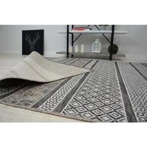 koberec SISAL LOFT 21118 BOHO slonová kost/stříbrný/šedá velikost 140x200 cm | krásné koberce cz