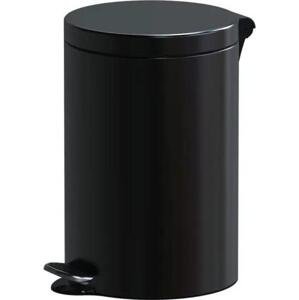 Alda Nášlapný odpadkový koš, 12 L, lakovaný černý