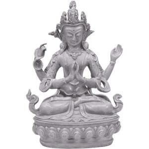 Milujeme Kameny Buddha soucitu - soška Feng Shui - šedá