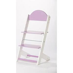 Lucas Wood Style rostoucí židle MIXLE - bílá/lila rostoucí židle MIXLE: bez motivu