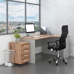 Sestava kancelářského nábytku SimpleOffice 2, 140 cm, pravá