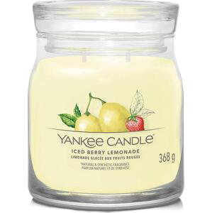 Yankee Candle vonná svíčka Signature ve skle střední Iced Berry Lemonade 368g