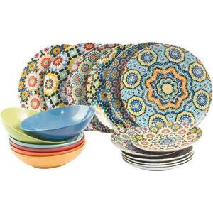 Sada porcelánového nádobí Marrakech, pro 6 osob (18 dílů)